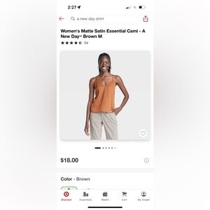 A New Day- Women’s Matte Satin Essential Cami